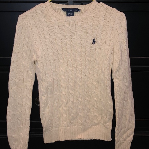 Ralph Lauren polo cream pullover sweater - Picture 1 of 2